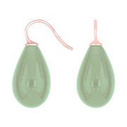 Rosaforg. sølvøreh. m/bøhmisk kvartsglas farve52 - Urma.dk