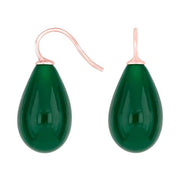 Rosaforg. sølvøreh. m/bøhmisk kvartsglas farve53 - Urma.dk