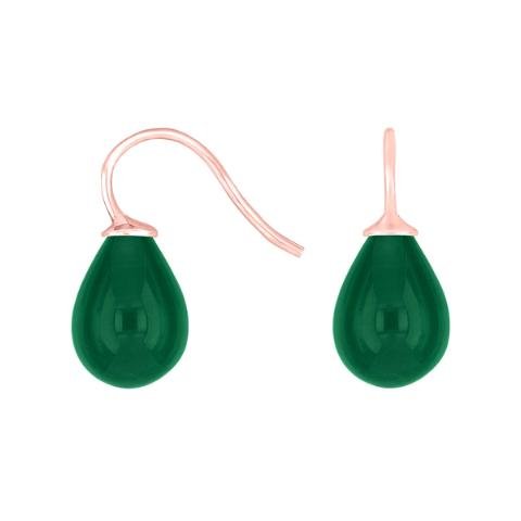 Rosaforg. sølvøreh. m/bøhmisk kvartsglas farve53 - Urma.dk