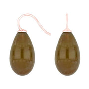 Rosaforg. sølvøreh. m/bøhmisk kvartsglas farve61 - Urma.dk