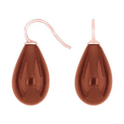 Rosaforg. sølvøreh. m/bøhmisk kvartsglas farve70 - Urma.dk