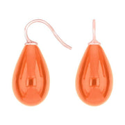 Rosaforg. sølvøreh. m/bøhmisk kvartsglas farve75 - Urma.dk