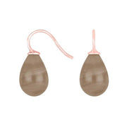 Rosaforg. sølvøreh. m/bøhmisk kvartsglas farve84 - Urma.dk