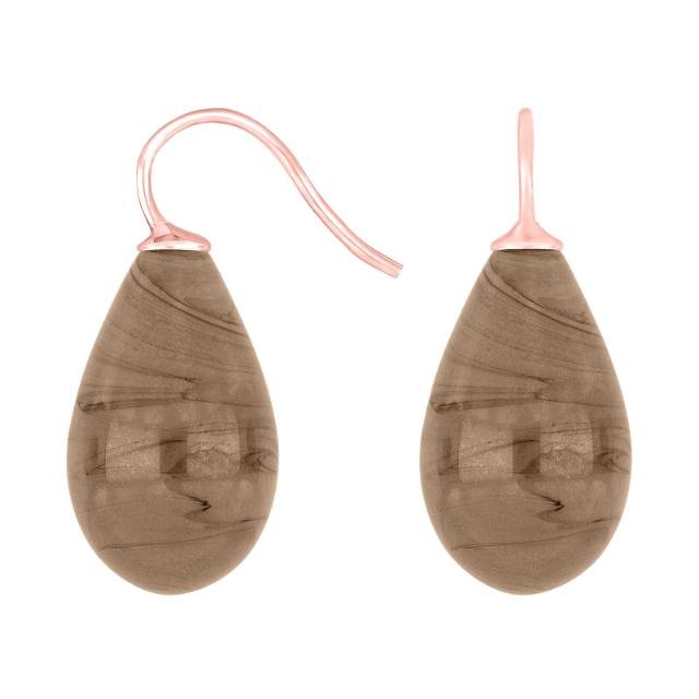 Rosaforg. sølvøreh. m/bøhmisk kvartsglas farve84 - Urma.dk