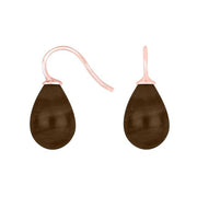 Rosaforg. sølvøreh. m/bøhmisk kvartsglas farve85 - Urma.dk