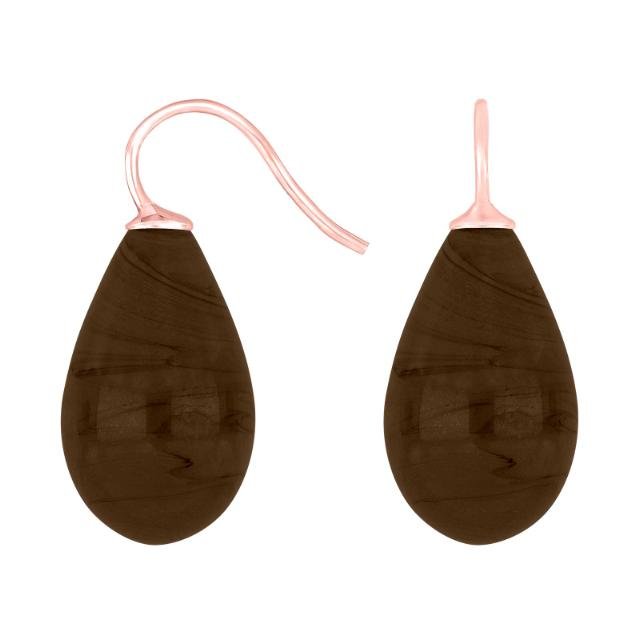 Rosaforg. sølvøreh. m/bøhmisk kvartsglas farve85 - Urma.dk