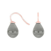 Rosaforg. sølvøreh. m/bøhmisk kvartsglas farve92 - Urma.dk