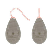 Rosaforg. sølvøreh. m/bøhmisk kvartsglas farve92 - Urma.dk