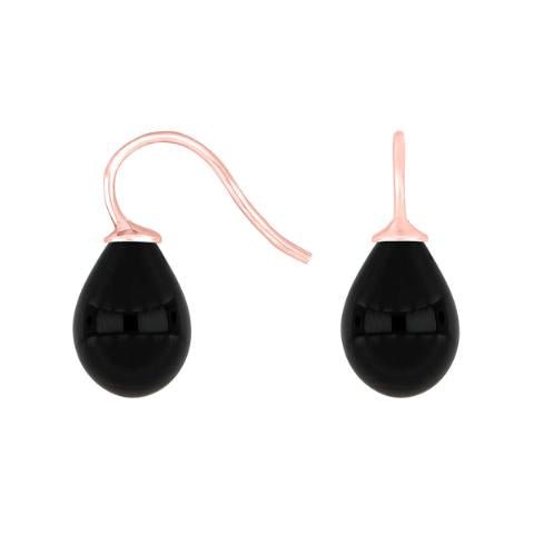 Rosaforg. sølvøreh. m/bøhmisk kvartsglas farve95 - Urma.dk