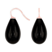 Rosaforg. sølvøreh. m/bøhmisk kvartsglas farve95 - Urma.dk