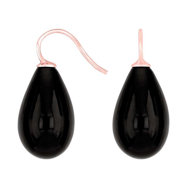 Rosaforg. sølvøreh. m/bøhmisk kvartsglas farve95 - Urma.dk