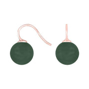 Rosaforg. sølvøreh. m/bøhmisk kvartsglas kugle 12mm - Urma.dk