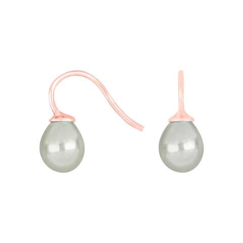 Rosaforg. sølvøreh. m/Mallorca perle farve07 - Urma.dk