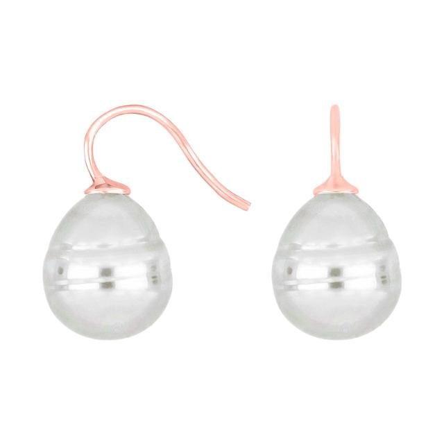 Forg. sølvøreh. m/Mallorca perle farve73
