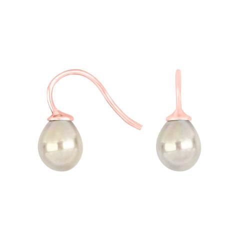 Rosaforg. sølvøreh. m/Mallorca perle farve11 - Urma.dk