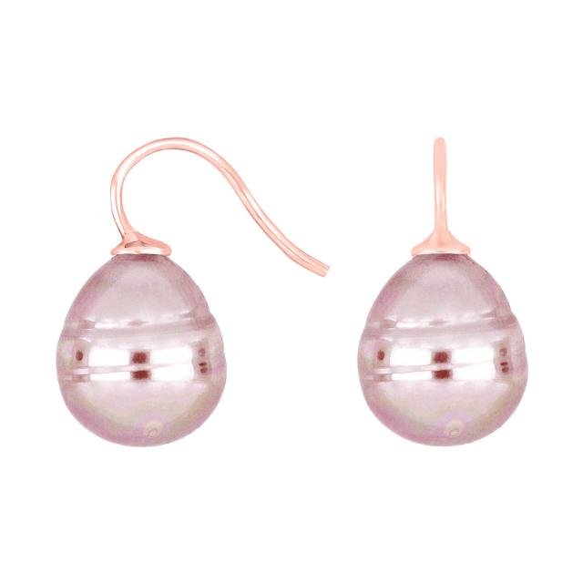 Forg. sølvøreh. m/Mallorca perle farve73
