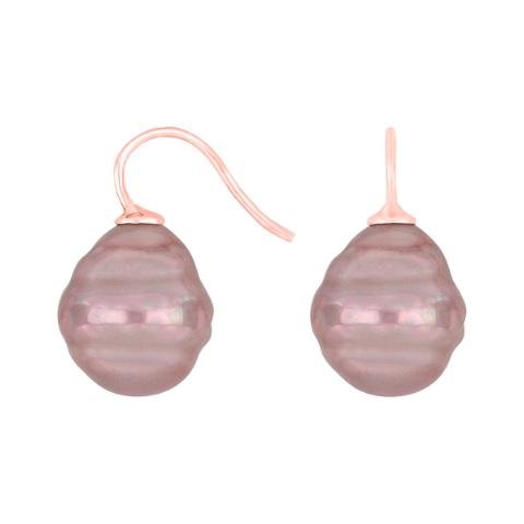 Forg. sølvøreh. m/Mallorca perle farve73
