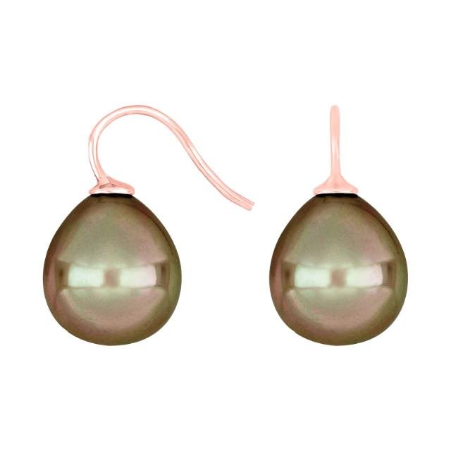 Rosaforg. sølvøreh. m/Mallorca perle farve72 - Urma.dk