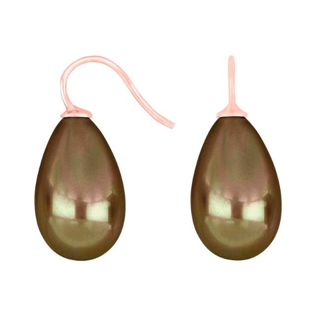 Rosaforg. sølvøreh. m/Mallorca perle farve72 - Urma.dk