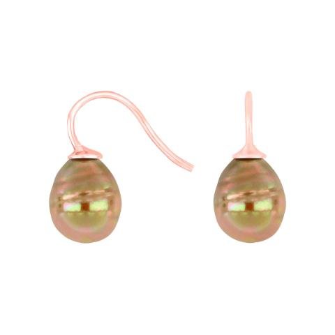 Rosaforg. sølvøreh. m/Mallorca perle farve72 - Urma.dk