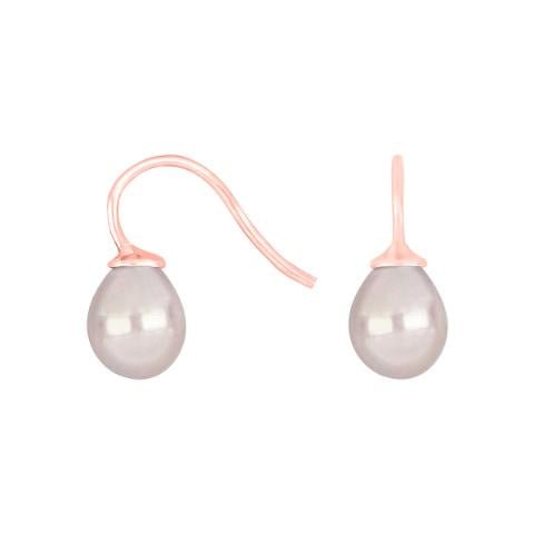 Rosaforg. sølvøreh. m/Mallorca perle farve93 - Urma.dk