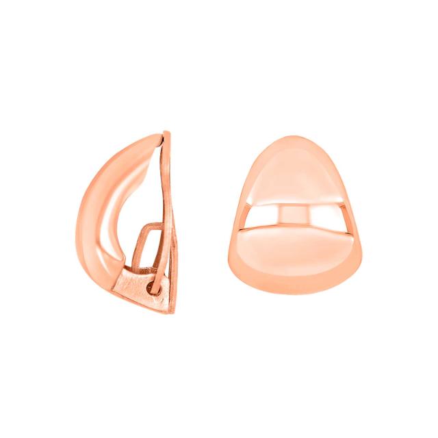 Rosaforg. sølv system-clips Eva 15x13mm