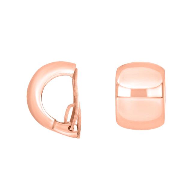 Rosaforg. sølv system-clips Mimi 17x12mm