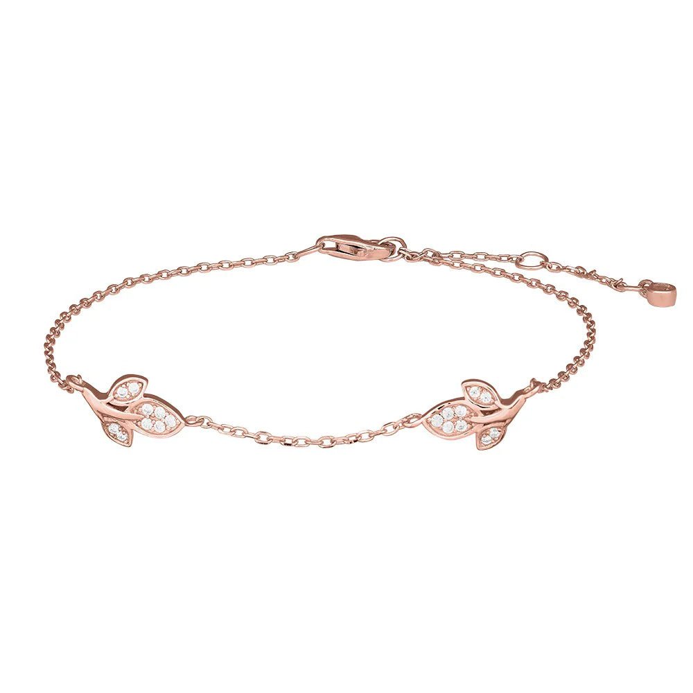Rosaforgyldt sølv armbånd ELMYNOR - Urma.dk
