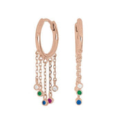 Rosaforgyldt sølv creol GIANOR 30mm - Urma.dk