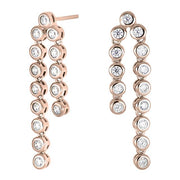 Rosaforgyldt sølv ørestikker GITTENOR - Urma.dk