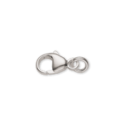 Silver rhodium-plated butterfly clasps for earrings 