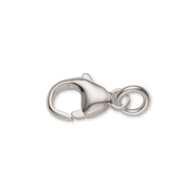 Silver rhodium-plated butterfly clasps for earrings 
