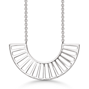 Sølv collier rhodineret