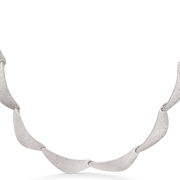 Sølv collier rhodineret