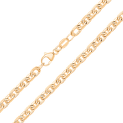 Armbånd sølvforgyldt anker med facetter. 