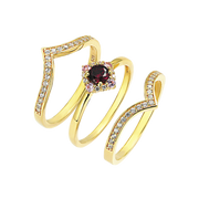 Sølvforgyldt ring