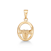 Sølvforgyldt vedhæng