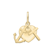 Sølvforgyldt vedhæng