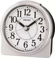 Seiko vækkeur med lydløs sekundviser - Grå - 9,9 x 11,3 cm - Urma.dk