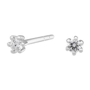 SIERSBØL 14k. Afrodite hvg. ørestik m. 0.06ct WSI - Urma.dk