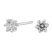 SIERSBØL 14k. Afrodite hvg. ørestik m. 0.30ct WSI - Urma.dk