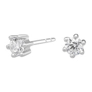 SIERSBØL 14k. Afrodite hvg. ørestik m. 0.40ct WSI - Urma.dk
