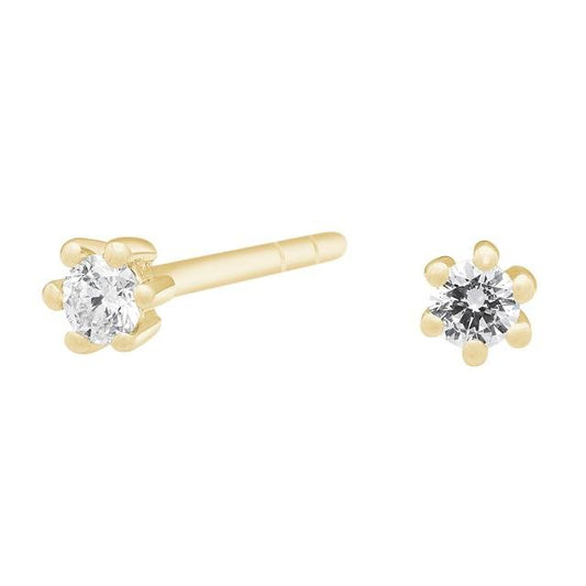 SIERSBØL 14k. Afrodite ørestik m. 0.06ct WSI - Urma.dk