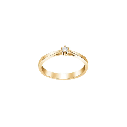SIERSBØL 14kt. Afrodite guldring m. 0.05ct WSI - Urma.dk