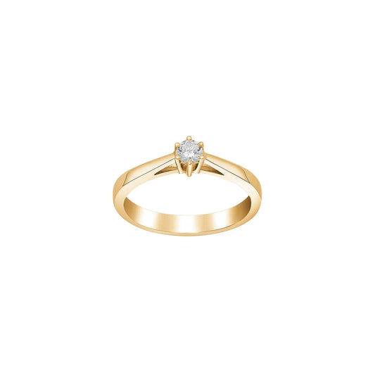 SIERSBØL 14kt. Afrodite guldring m. 0.15ct WSI - Urma.dk