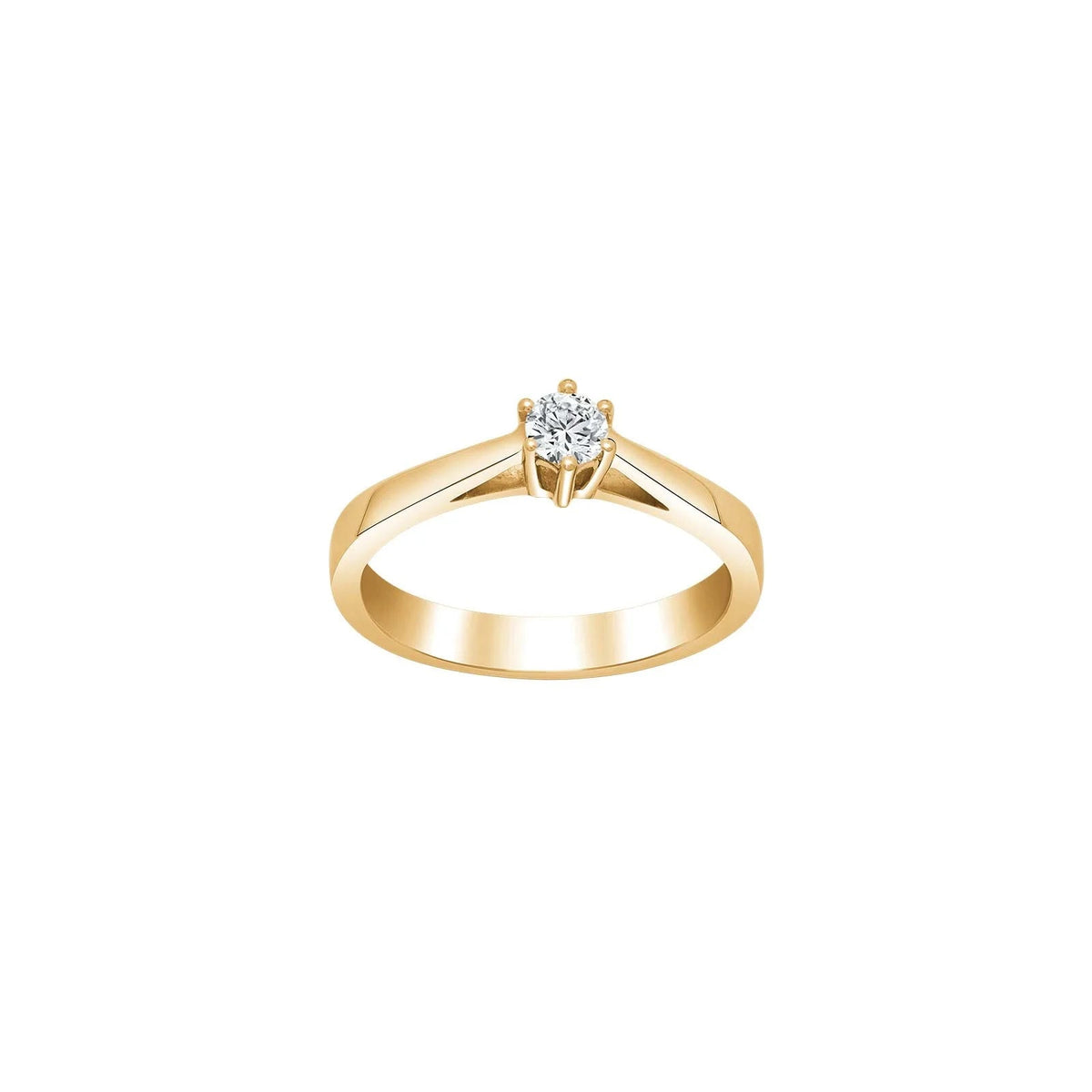 SIERSBØL 14kt. Afrodite guldring m. 0.20ct WSI - Urma.dk
