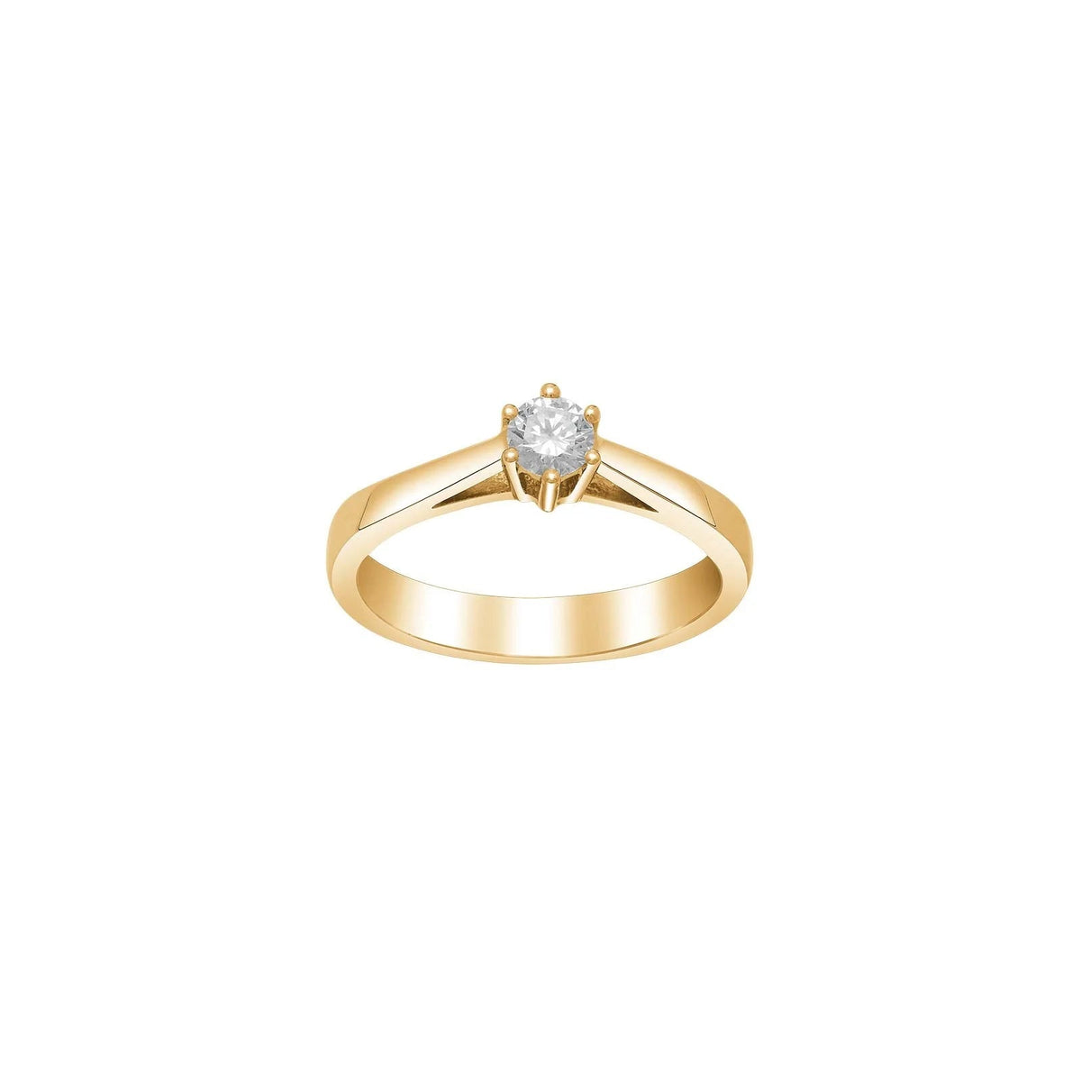 SIERSBØL 14kt. Afrodite guldring m. 0.25ct WSI - Urma.dk