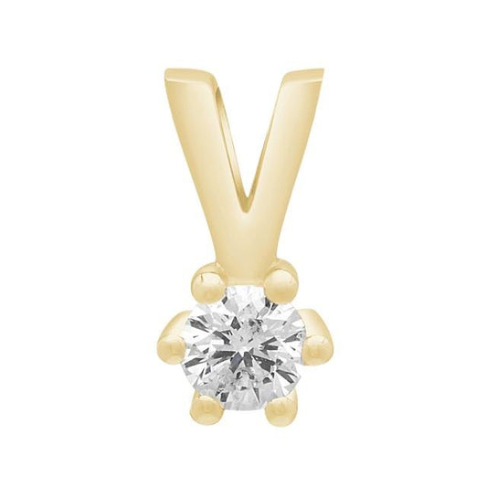 SIERSBØL 14kt. Afrodite guldvedhæng m. 0.15ct WSI - Urma.dk
