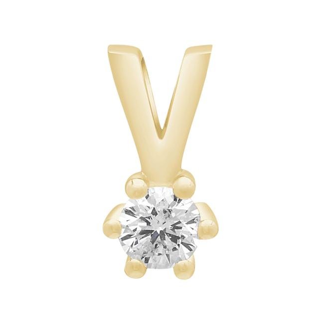 SIERSBØL 14kt. Afrodite guldvedhæng m. 0.15ct WSI - Urma.dk