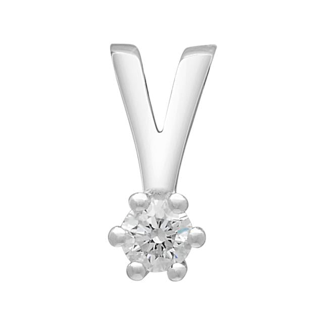 SIERSBØL 14kt. Afrodite hvg. vedhæng m. 0.03ct WSI - Urma.dk